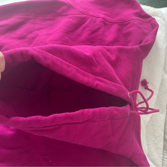 Hot Pink Women’s Champion Reverse Weave Thick Hoodie - Picture 6 of 8